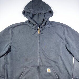 Share Carhartt Men's Black Zip up Hoodie Original Fit - Size XL